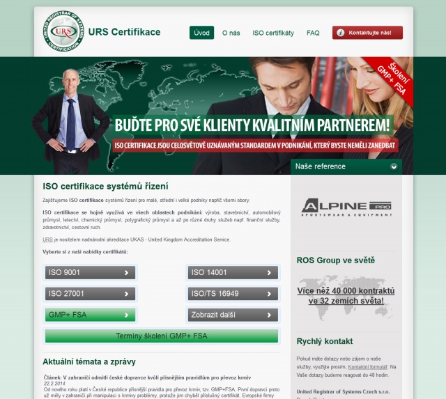 Firemní prezentace URS Certifikace